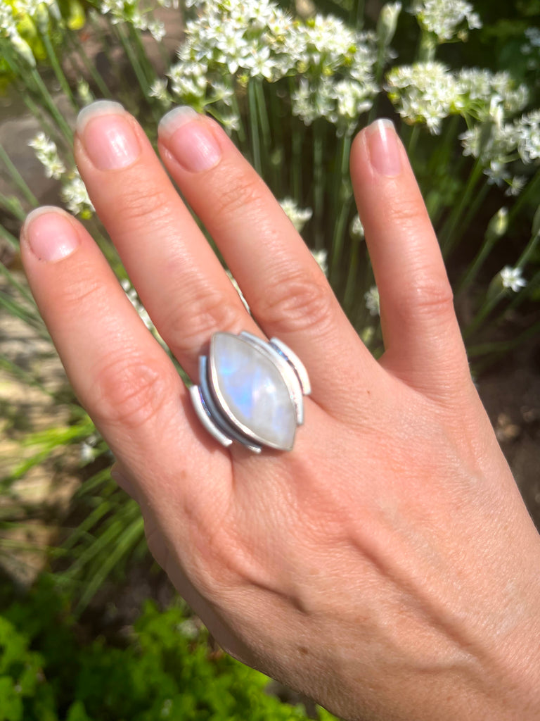 OOAK: Moonstone Ring - Size 7