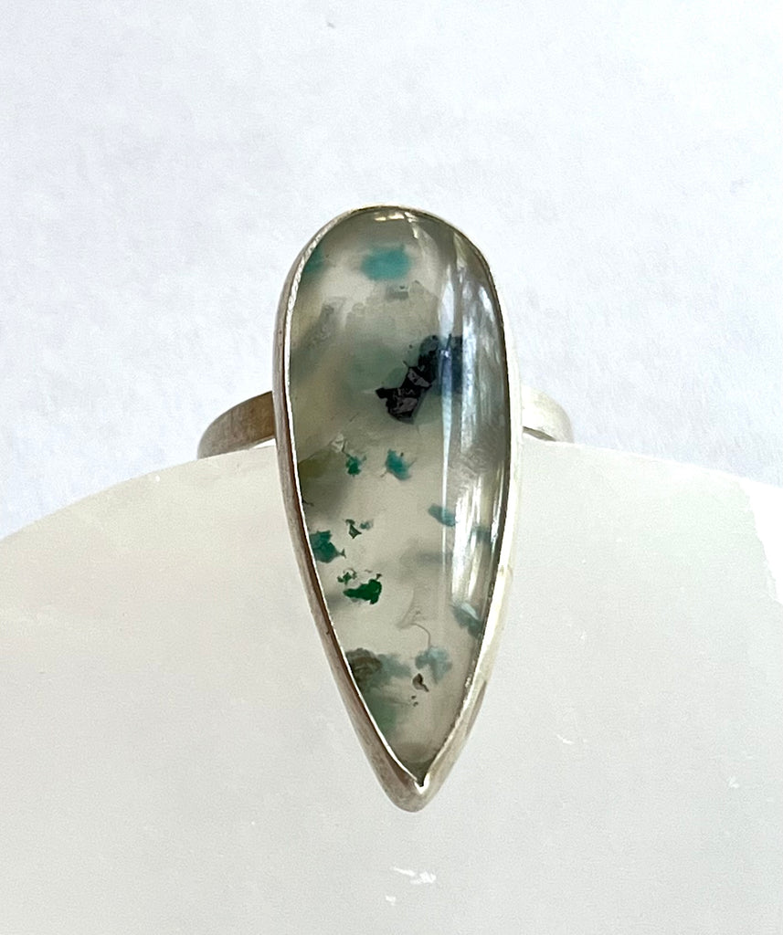 OOAK: Confetti Chrysocolla Ring - Size 6