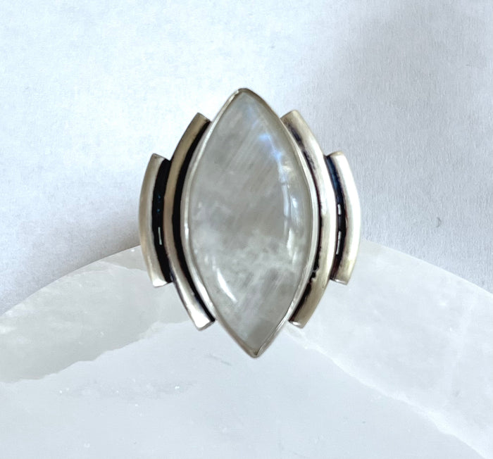 OOAK: Moonstone Ring - Size 7