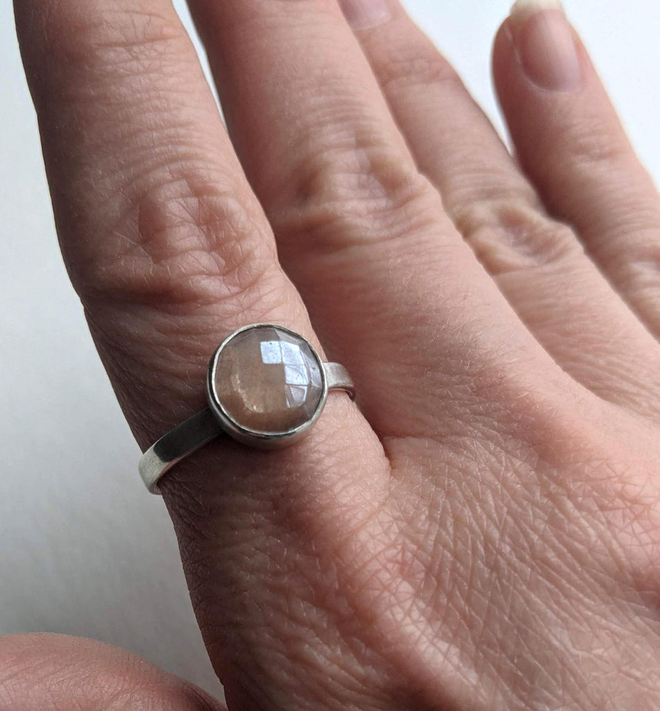 Rose Quartz Ring - Size 6.5