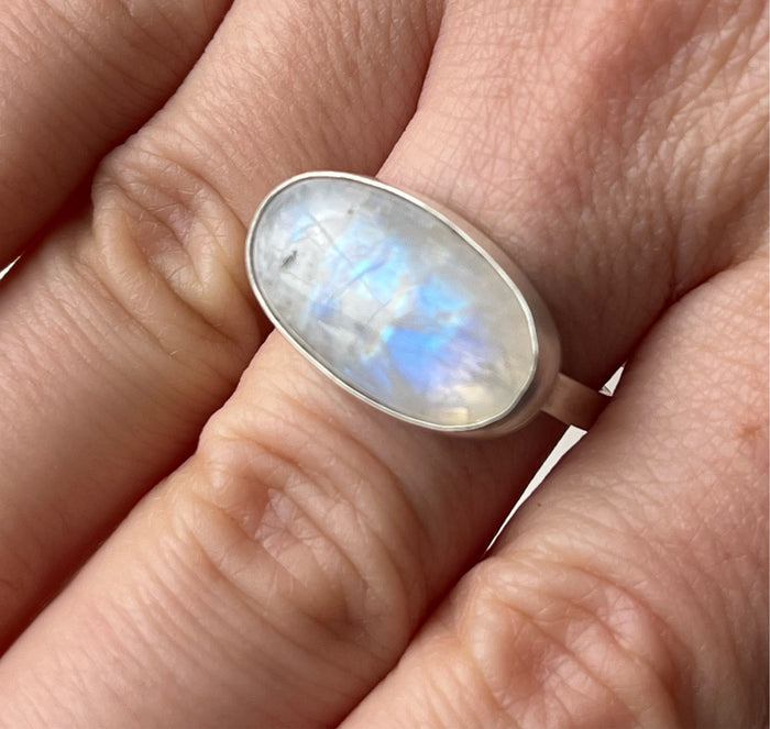 OOAK: Moonstone Ring - Size 7